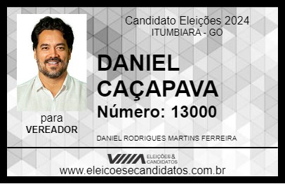 Candidato DANIEL CAÇAPAVA 2024 - ITUMBIARA - Eleições