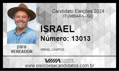 Candidato ISRAEL 2024 - ITUMBIARA - Eleições