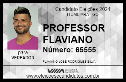 Candidato PROFESSOR FLAVIANO 2024 - ITUMBIARA - Eleições