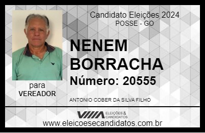 Candidato NENEM BORRACHA 2024 - POSSE - Eleições