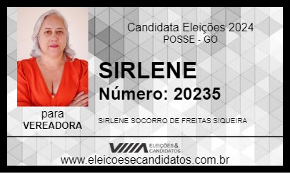 Candidato SIRLENE 2024 - POSSE - Eleições