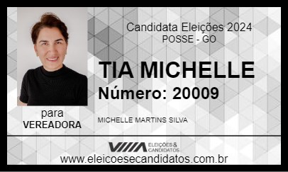 Candidato TIA MICHELLE 2024 - POSSE - Eleições