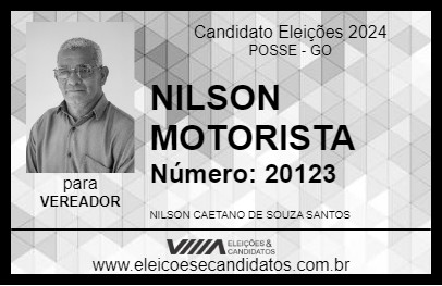 Candidato NILSON MOTORISTA 2024 - POSSE - Eleições