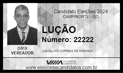 Candidato LUÇÃO 2024 - CAMPINORTE - Eleições