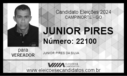 Candidato JUNIOR PIRES 2024 - CAMPINORTE - Eleições