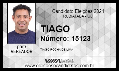 Candidato TIAGO 2024 - RUBIATABA - Eleições