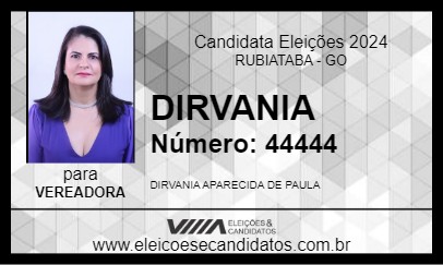 Candidato DIRVANIA 2024 - RUBIATABA - Eleições