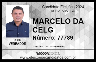 Candidato MARCELO DA CELG 2024 - RUBIATABA - Eleições