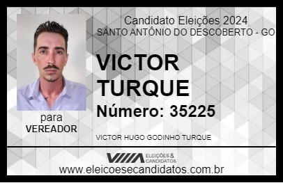 Candidato VICTOR TURQUE 2024 - SANTO ANTÔNIO DO DESCOBERTO - Eleições