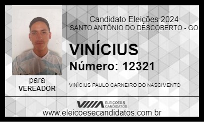 Candidato VINÍCIUS 2024 - SANTO ANTÔNIO DO DESCOBERTO - Eleições