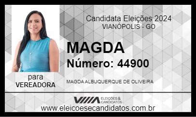 Candidato MAGDA 2024 - VIANÓPOLIS - Eleições