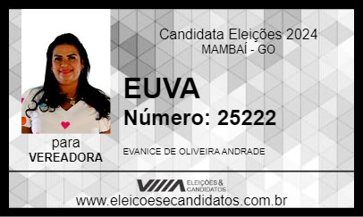 Candidato EUVA  2024 - MAMBAÍ - Eleições