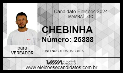 Candidato CHEBINHA 2024 - MAMBAÍ - Eleições