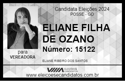 Candidato ELIANE FILHA DE OZANO 2024 - POSSE - Eleições