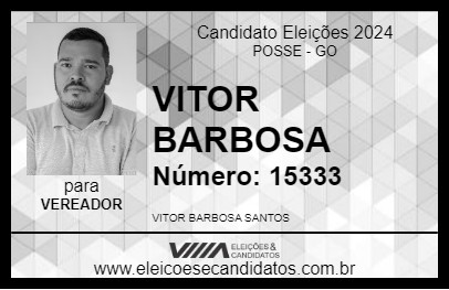 Candidato VITOR BARBOSA 2024 - POSSE - Eleições