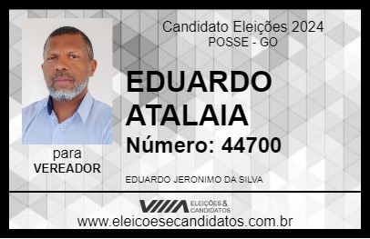 Candidato EDUARDO ATALAIA 2024 - POSSE - Eleições