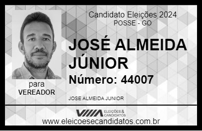 Candidato JOSÉ ALMEIDA JÚNIOR 2024 - POSSE - Eleições