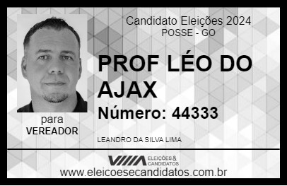 Candidato PROF LÉO DO AJAX 2024 - POSSE - Eleições