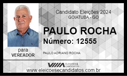 Candidato PAULO ROCHA 2024 - GOIATUBA - Eleições