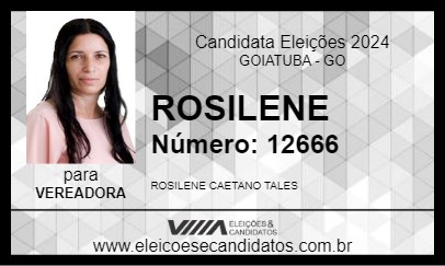 Candidato ROSILENE 2024 - GOIATUBA - Eleições