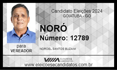 Candidato NORÓ 2024 - GOIATUBA - Eleições