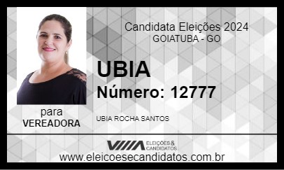 Candidato UBIA 2024 - GOIATUBA - Eleições