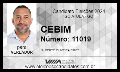 Candidato CEBIM 2024 - GOIATUBA - Eleições