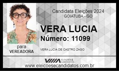 Candidato VERA LUCIA 2024 - GOIATUBA - Eleições