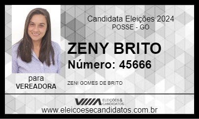 Candidato ZENY BRITO 2024 - POSSE - Eleições