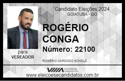 Candidato ROGÉRIO CONGA 2024 - GOIATUBA - Eleições