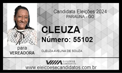 Candidato CLEUZA 2024 - PARAÚNA - Eleições