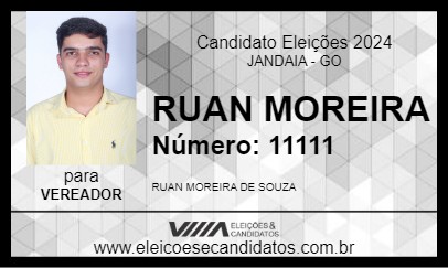 Candidato RUAN MOREIRA 2024 - JANDAIA - Eleições