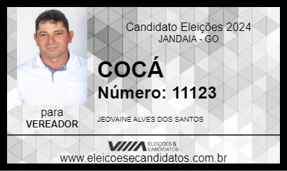 Candidato COCÁ 2024 - JANDAIA - Eleições