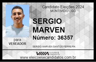 Candidato SERGIO MARVEN 2024 - MONTIVIDIU - Eleições