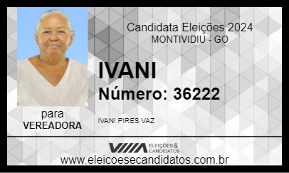 Candidato IVANI 2024 - MONTIVIDIU - Eleições