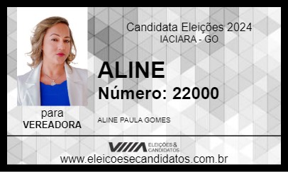 Candidato ALINE 2024 - IACIARA - Eleições