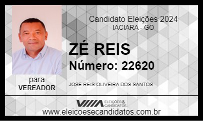 Candidato ZÉ REIS 2024 - IACIARA - Eleições