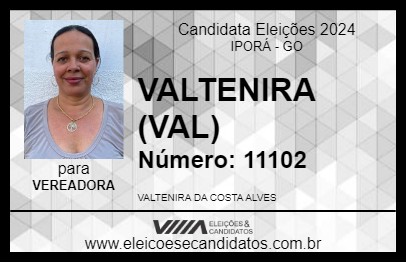 Candidato VALTENIRA (VAL) 2024 - IPORÁ - Eleições