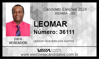 Candidato LEOMAR  2024 - INDIARA - Eleições