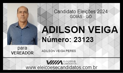 Candidato ADILSON VEIGA 2024 - GOIÁS - Eleições