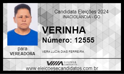 Candidato VERINHA 2024 - INACIOLÂNDIA - Eleições