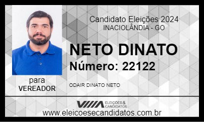 Candidato NETO DINATO 2024 - INACIOLÂNDIA - Eleições