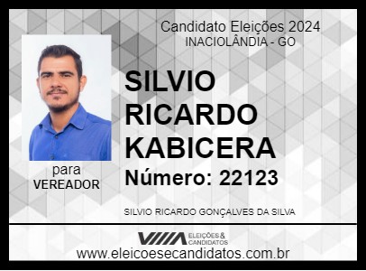 Candidato SILVIO RICARDO KABICERA 2024 - INACIOLÂNDIA - Eleições