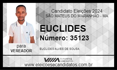 Candidato EUCLIDES 2024 - SÃO MATEUS DO MARANHÃO - Eleições