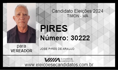 Candidato PIRES 2024 - TIMON - Eleições