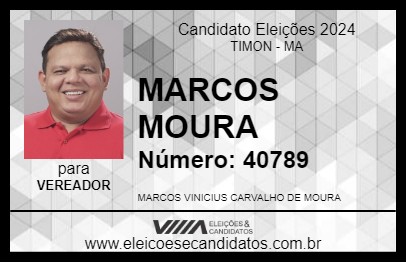 Candidato MARCOS MOURA 2024 - TIMON - Eleições