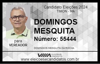 Candidato DOMINGOS MESQUITA 2024 - TIMON - Eleições