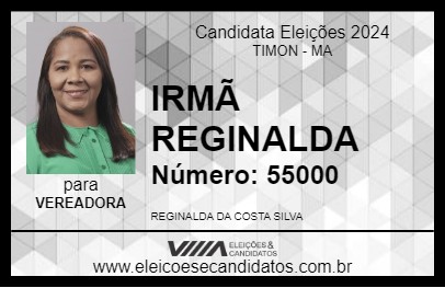 Candidato IRMÃ REGINALDA 2024 - TIMON - Eleições