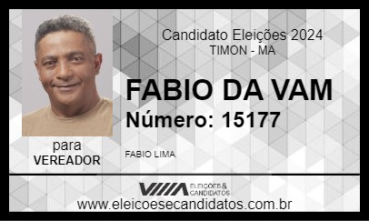 Candidato FÁBIO DA VAN 2024 - TIMON - Eleições