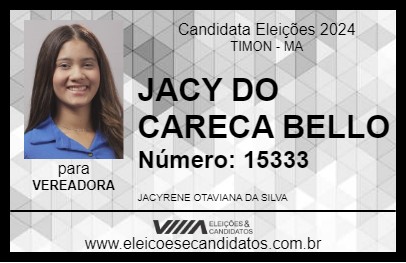 Candidato JACY DO CARECA BELLO 2024 - TIMON - Eleições